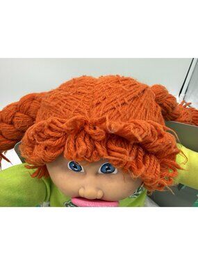 Vintage 1984 Cabbage Patch Kids Girl Doll Red Hair HM#4  Blue Eyes READ!